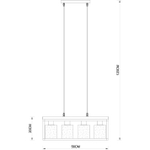Подвесной светильник Arte Lamp DUBLIN A7025SP-4BK, 4хE27