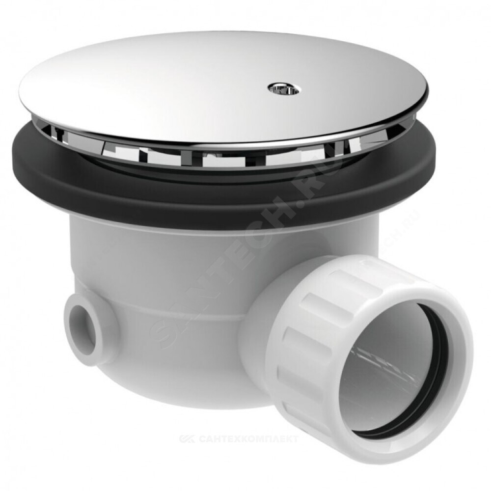 Сифон для поддона 1 1/2"x90/40 с переходной трубкой 45гр слив крышка D=90мм Ideal Standard J3417AA