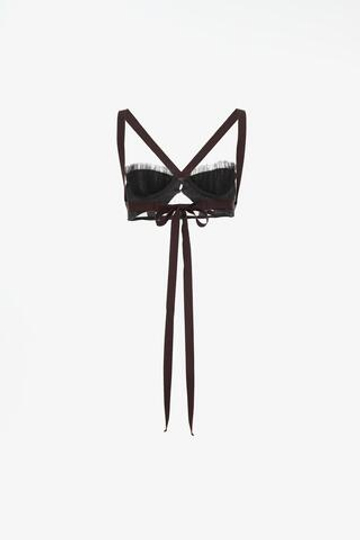 ZARA X JOHN GALLIANO ТОП С ВЫРЕЗОМ-ЛОДОЧКОЙ, СЕРО-ЗЕЛЕНЫЙ