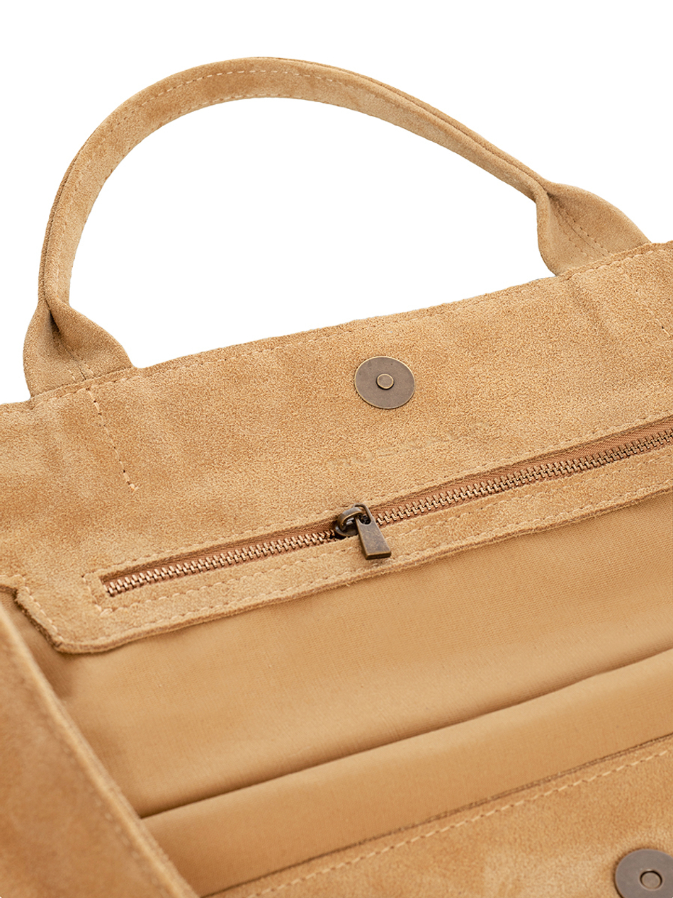 Тоут из замши Weekender bag «Sandy» — Ruskala, бежевый, фото 3