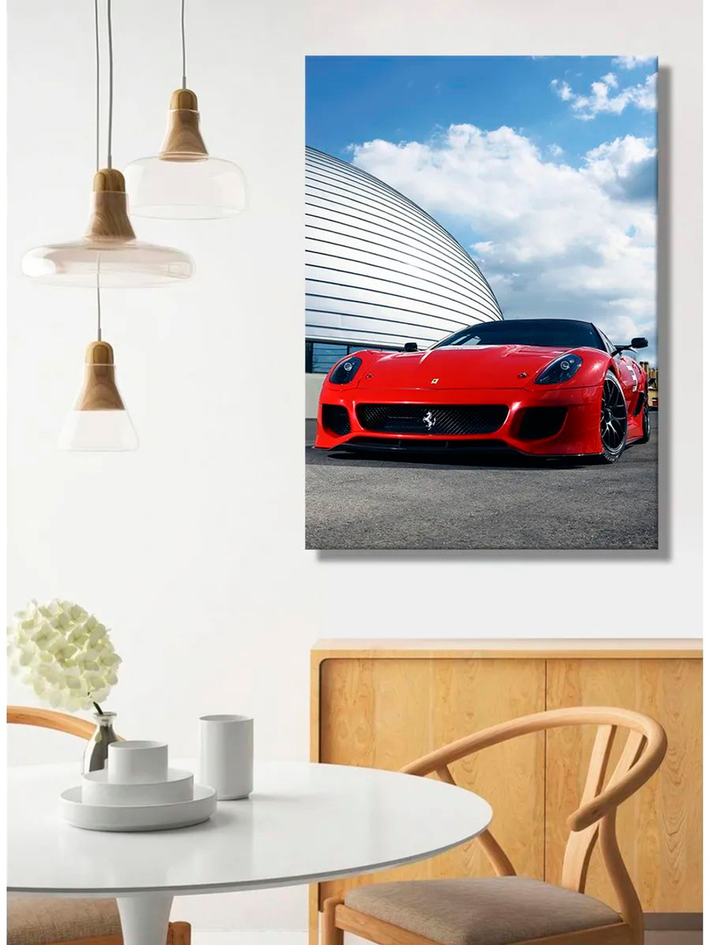 Картина "Ferrari 599 XX", для интерьера 50х70см 1шт.