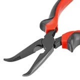 Длинногубцы изогнутые Black Nickel, 180 мм, двухкомпонентные рукоятки Matrix — фото 4
