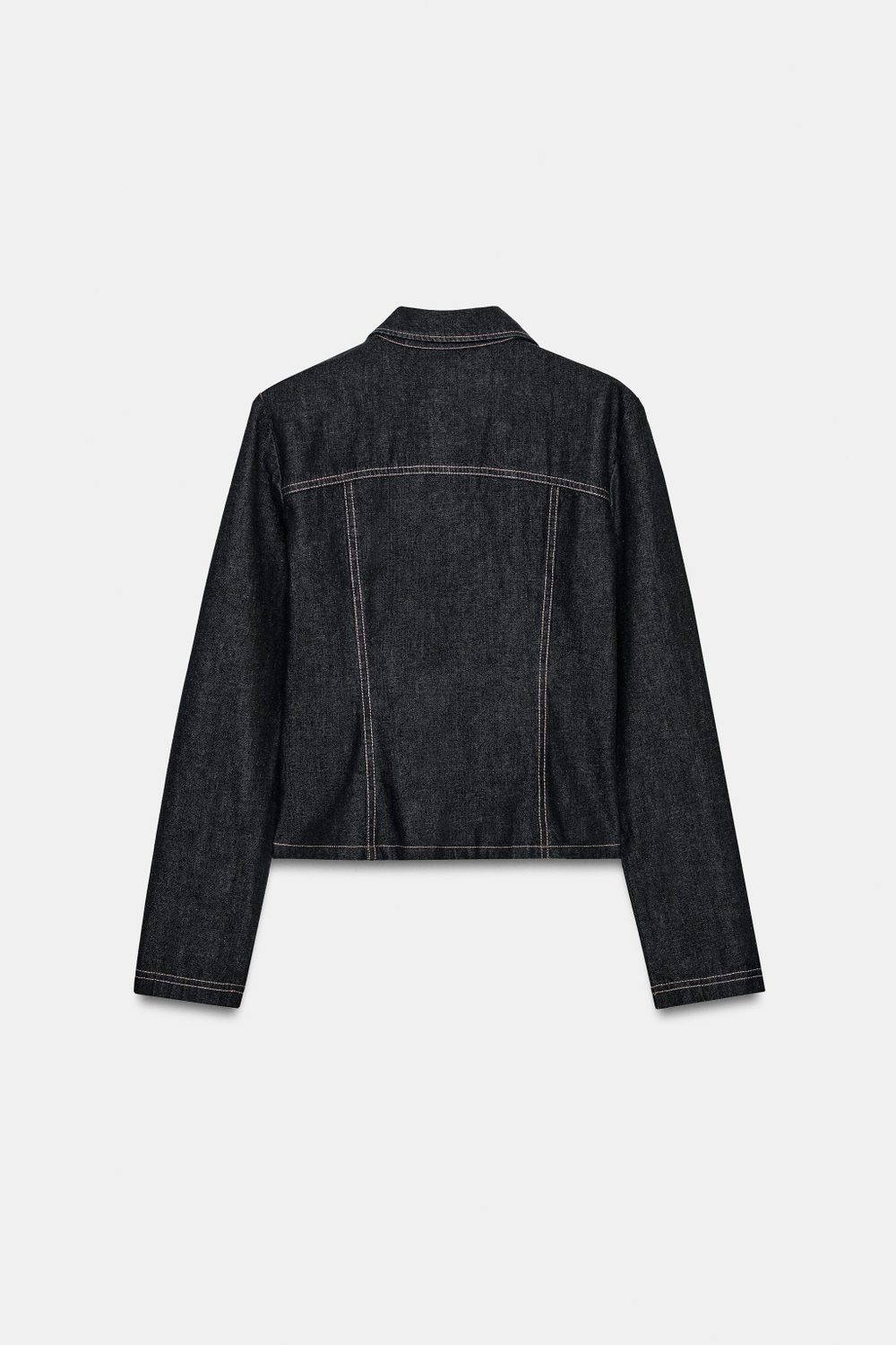 ДЖИНСОВАЯ РУБАШКА С МОЛНИЕЙ — ZARA