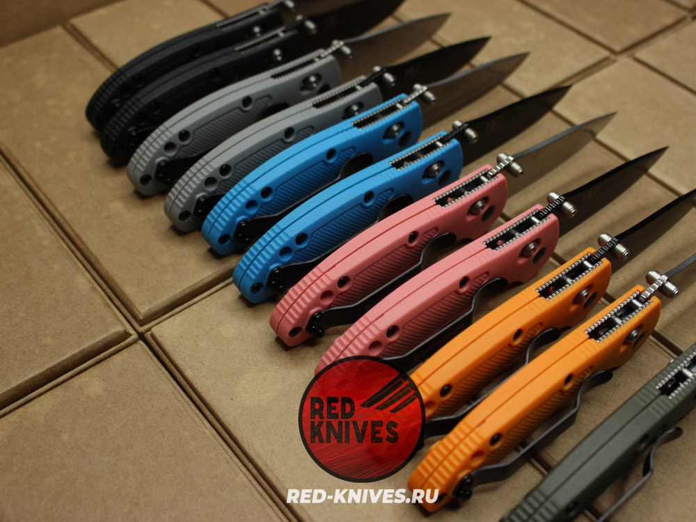 Нож Benchmade 556 Griptilian Mini - оранж нейлон, клинок черный RK/Н39