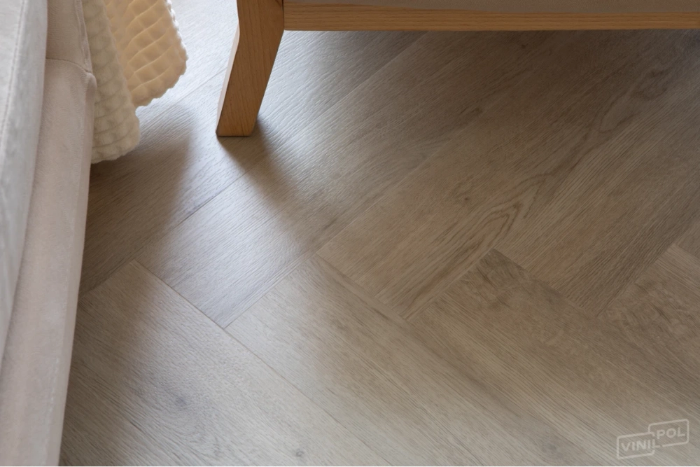 Кварц-винил SPC Vinilam VinilPol Herringbone 7 мм Паркет Палладио 1.355 м2