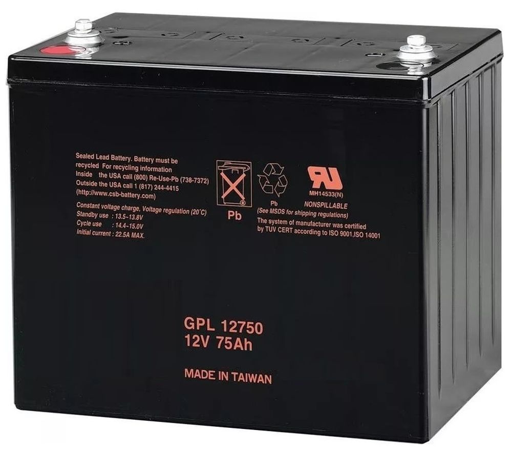 GENERAL SECURITY GSL75-12Н аккумулятор GENERAL SECURITY GSL75-12Н аккумулятор