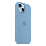 Силиконовый чехол с поддержкой MagSafe Apple Silicone Case для iPhone 15, Winter Blue (Зимняя синева)