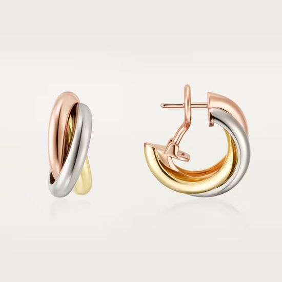 Серьги Cartier Trinity, classic model