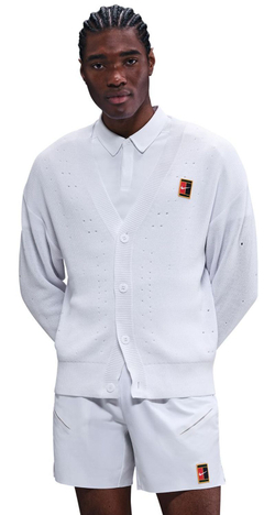Мужская теннисная кофта Nike Court Slam Tennis Cardigan - white