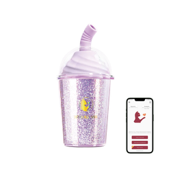 BeYourLover Joy Cup - Вакуумный мини-стимулятор с подогревом и блестками