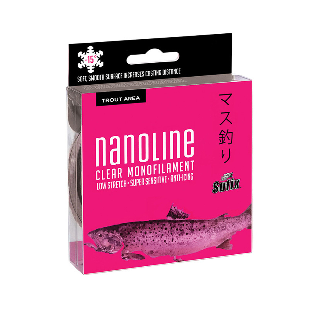 Леска SUFIX Nanoline Trout прозрачная 100 м 0,12 мм 1.36 кг