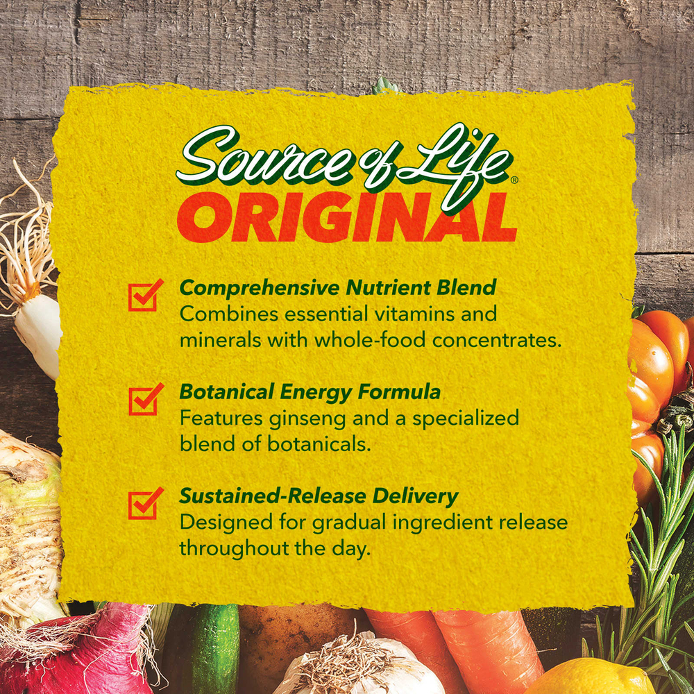 NaturesPlus, Source of Life Original, мультивитаминная и минеральная добавка, 90 таблеток