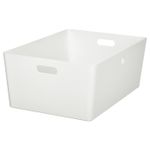 Контейнер IKEA KUGGIS (КУГГИС), Пластик, Белый, 37x54x21 см