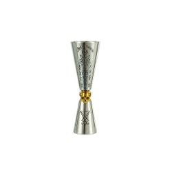 Джиггер 20/60 мл "MIXOLOGY-8" вращ. вставка Golden Skull нерж. B'Guys P.L.- Barbossa