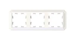 Рамка пластиковая на 3 поста универсальная Systeme Electric AtlasDesign Antique Жемчуг ATN100403