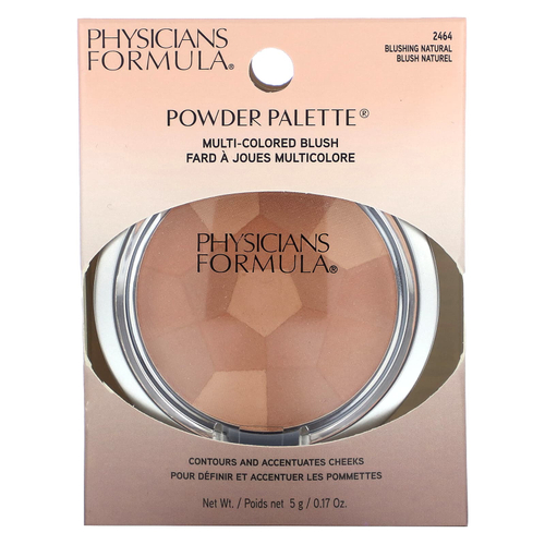 Physicians Formula, палитра пудры, разноцветные румяна, 2464 натуральный румяна, 5 г (0,17 унции)