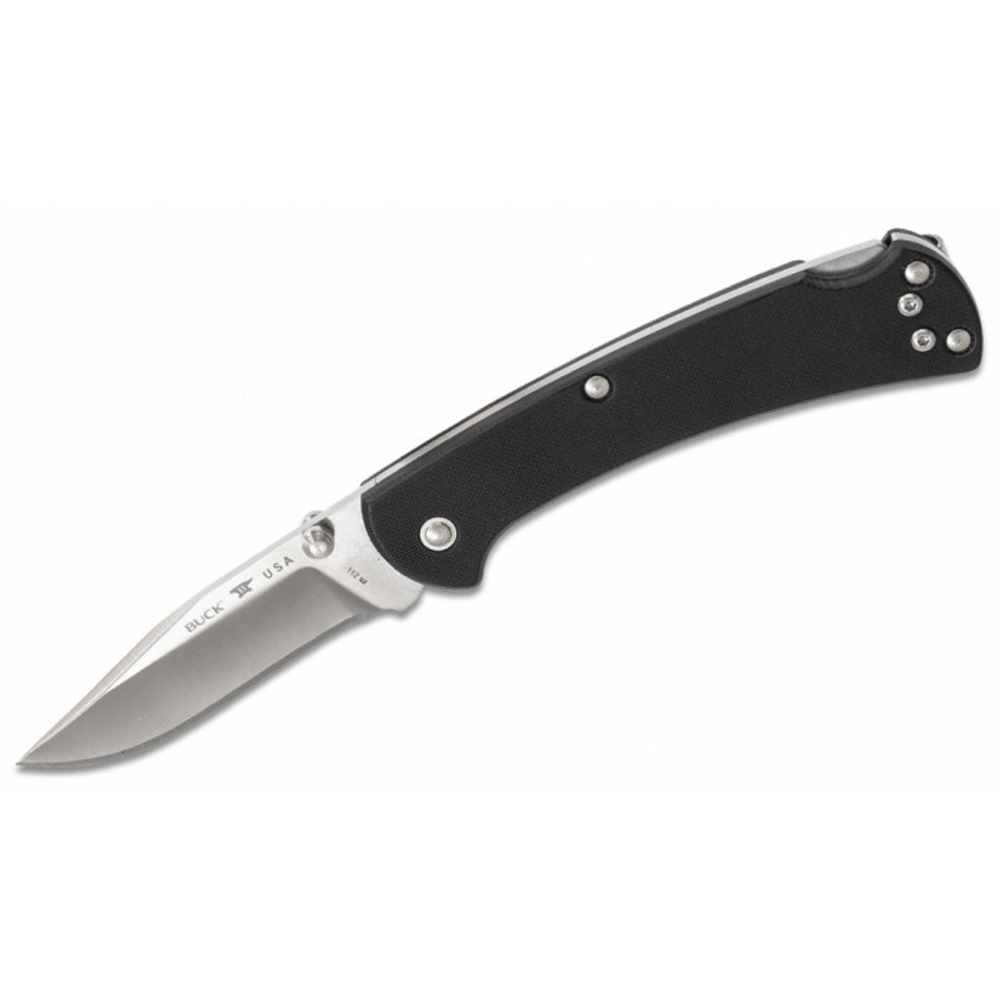 Складной нож BUCK 0112BKS6 112 Slim Pro Black S30V, чёрная рукоять
