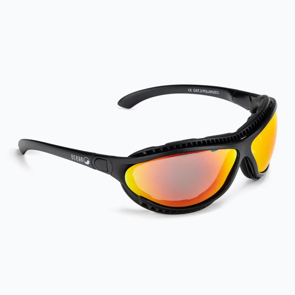 Спортивные очки OCEAN Tierra de fuego Matt Black / Revo Orange Polarized lenses