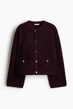 Плюшевая куртка — Кремовый/Чёрный - H&M