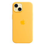 Силиконовый чехол с поддержкой MagSafe Apple Silicone Case для iPhone 15, Sunshine (Лучезарный желтый)