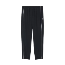 Мужские теннисные штаны Lacoste Water-Repellent Trim Accent Sport - black/white
