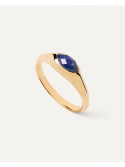 Кольцо женское PDPaola Nomad Lapis Lazuli серебро 925 пробы покрытое золотом 750 пробы AN01-A49