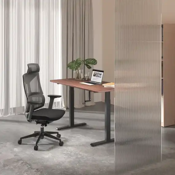 Подстолье Cactus CS-MDF механический черный каркас черный 133x72x60см (CS-MDF-BK)