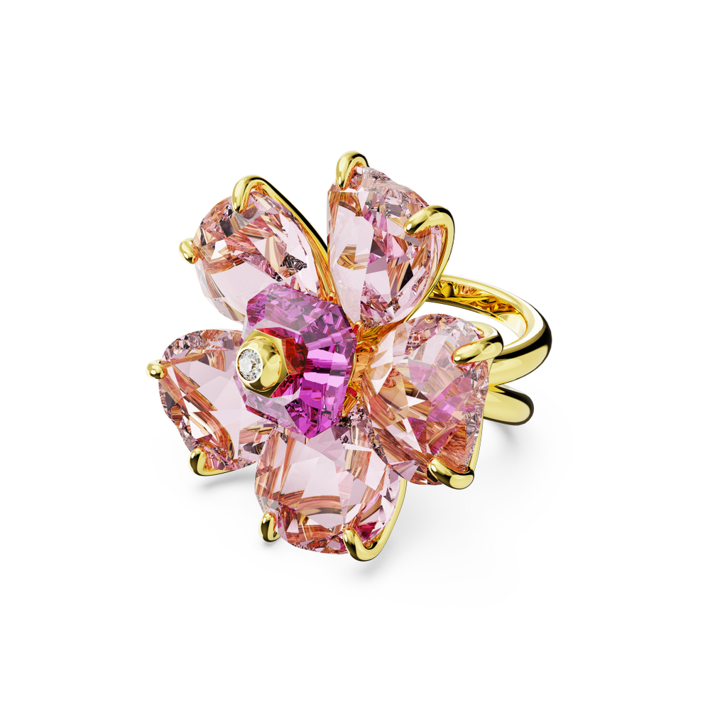 FLORERE:RING DOUBLE SHANK PINK/GOS 58