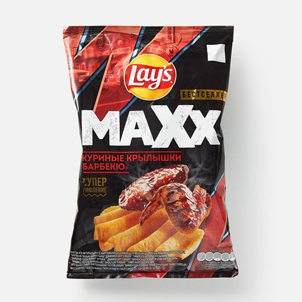 Чипсы Lays MAX 100 гр Крылья Барбекю (20)