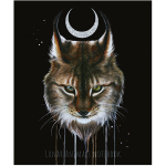 Тетрадь общая 48 листов на скрепке "Lunar dark Animals"