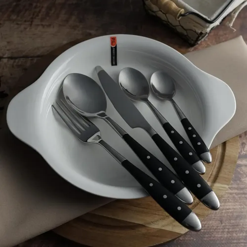 Нож столовый 22,2 см ручка черный пластик Grazia P.L. Proff Cuisine [12]