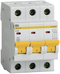 Автоматический выключатель ВА47-29 3P C 32А 4,5кА IEK