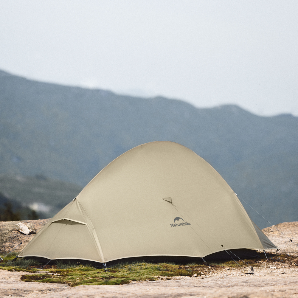 Палатка Naturehike Cloud Up Pro Si 1-местная, алюминиевый каркас, сверхлегкая, хаки, CNK2350WS020-S1