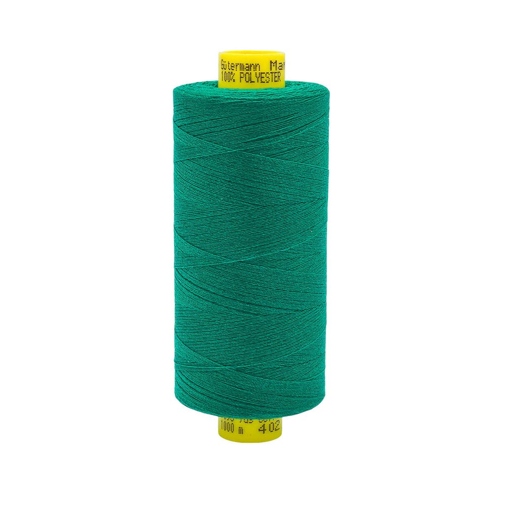 Нитка Gutermann Mara 150 (1000 метров), 1 кат., особо тонкая | 402 изумрудно-зеленый