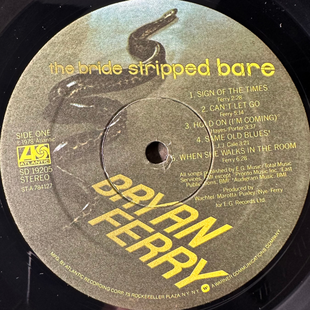 Bryan Ferry ‎– The Bride Stripped Bare (США 1978г.)
