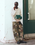 Мужские брюки baggy fit с принтом - BERSHKA
