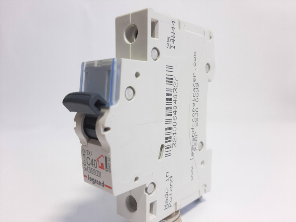 Автоматический выключатель Legrand TX3 C40A 1П 6000 404032