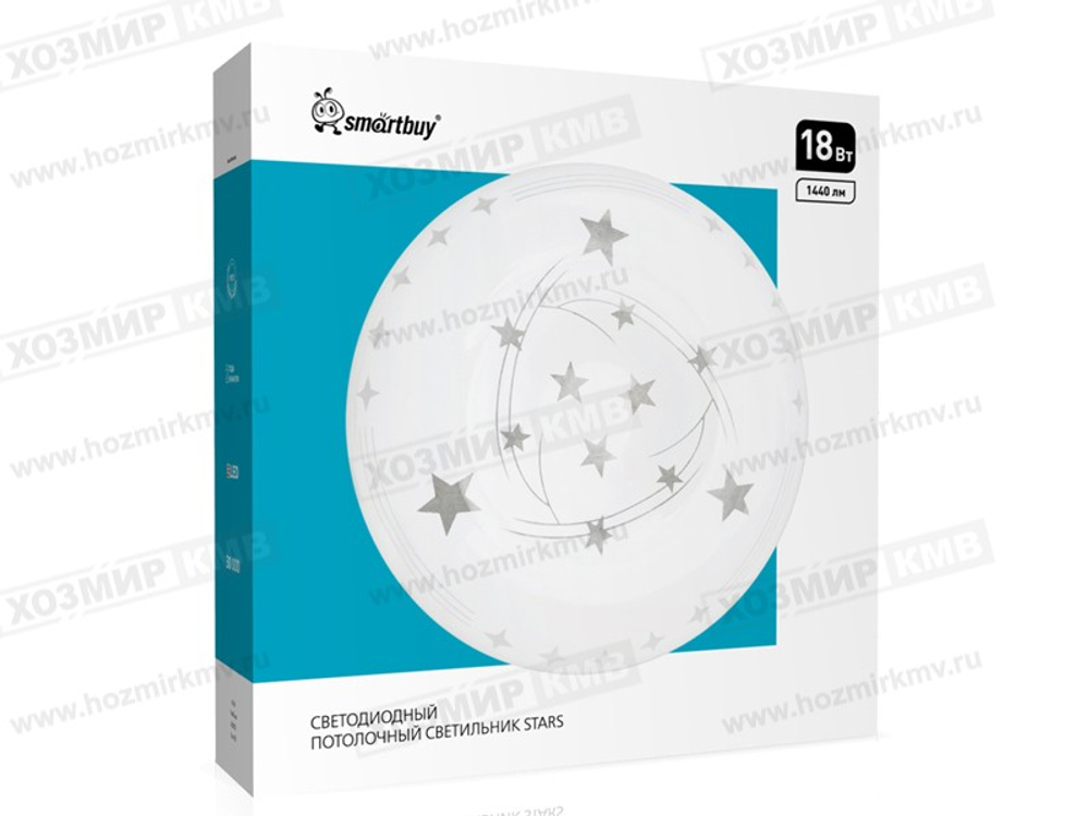 (SMARTBUY) Светильник светодиодный накладной STARS декоративный потолочный 18W 260*55мм