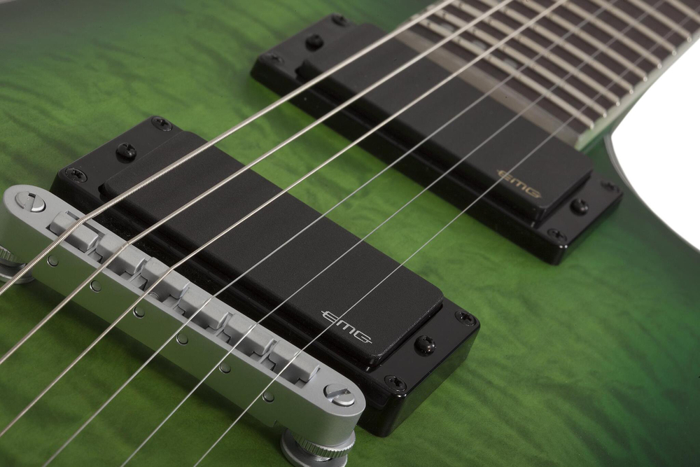 Schecter C-1 PLATINUM SATIN GREEN BURST
