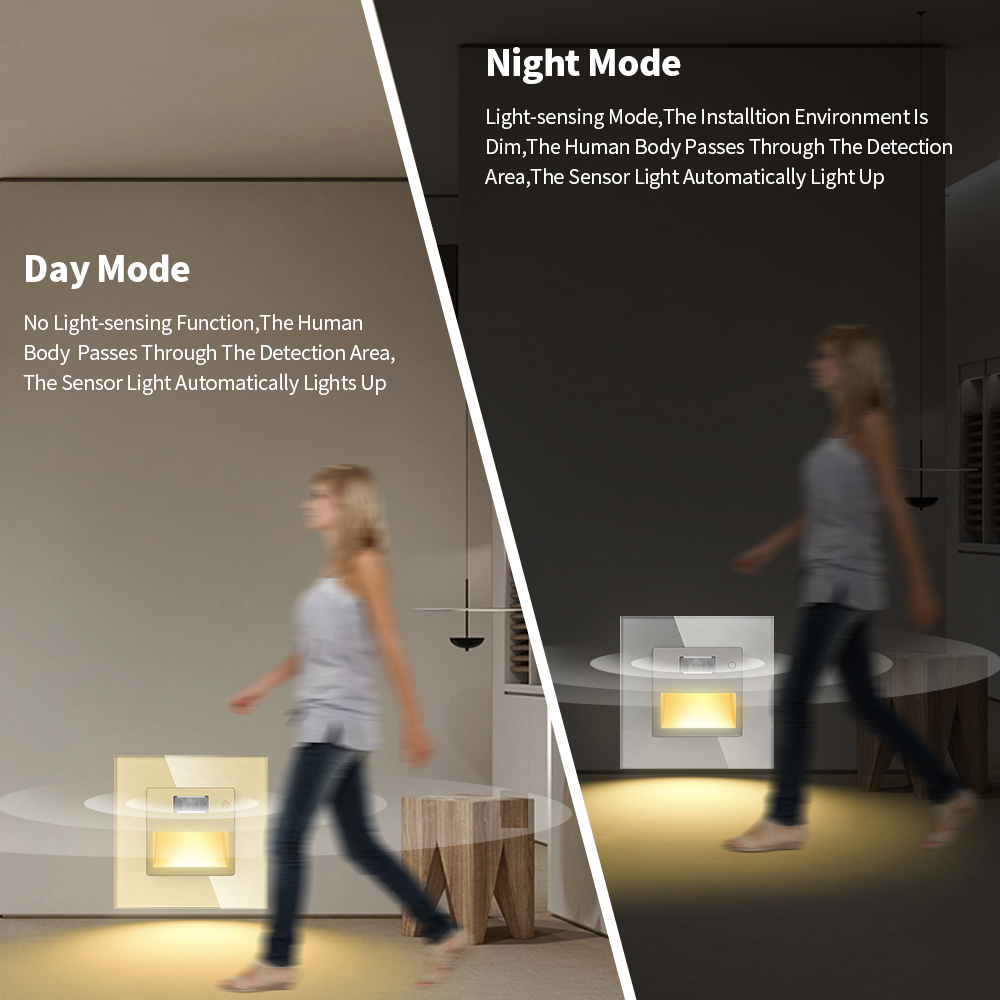 Светильник LED в рамку с дат. движения 220В 5LED белый, фото 5