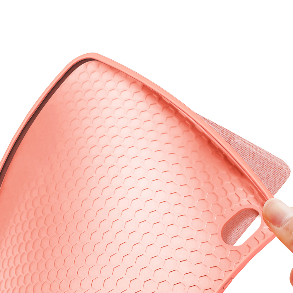 Чехол книжка розового цвета для планшета Samsung Galaxy Tab S11, серия Domo Series (с держателем для S Pen и функцией автоматического перехода в спящий режим) от Dux Ducis