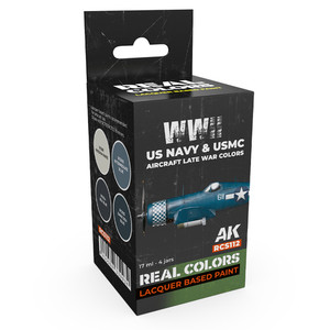 AK Interactive Real Colors - WWII US Navy & USMC Aircraft Late War Colors