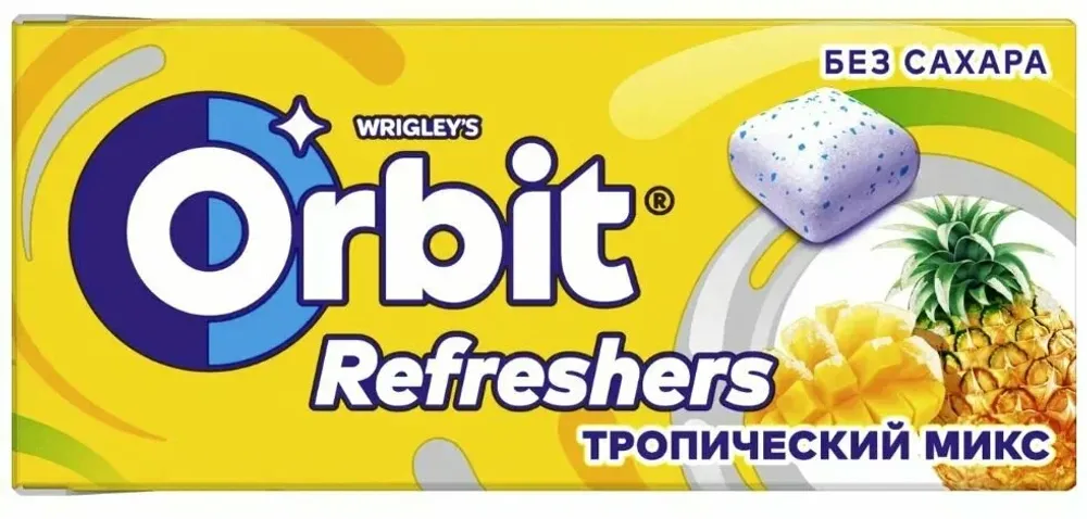 Жевательная резинка Орбит 67 г Рефрешес тропикал