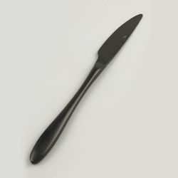 Нож столовый 23,5 см матовый черный цвет PVD Alessi-Black P.L. [12]