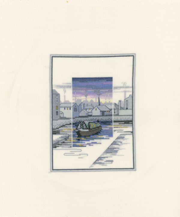 Набор для вышивания нитками Derwentwater Designs, Canal Wharf, 20х14 см