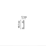 Молдинг Decomaster ECO LINE D319-2-112G 49х12х2900 мм дерево