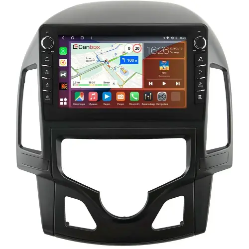 Магнитола для Hyundai i30 2007-2012 (климат) - Canbox 9-142 Android 10, Быстрая, CarPlay, 4G SIM-слот