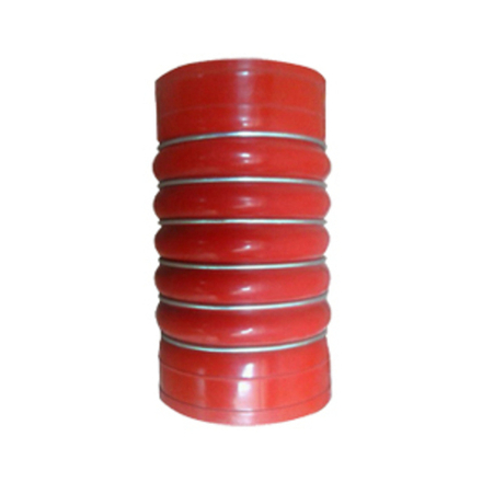 Патрубок интеркулера А0020945582 (красный) D=115mm/L=210mm/6кол.) а/м КАМАЗ 5490/ МВ Axor