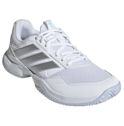 Женские Кроссовки теннисные Adidas GameCourt 3 W - cloud white/silver metallic/ice blue