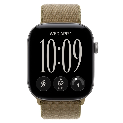 Умные часы Apple Watch Series 12 GPS, 46mm, Space Gray Aluminum Case with Olive Sport Loop